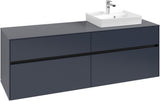 Villeroy & Boch Collaro Waschbeckenunterschrank 1600 mm White Oak mit LED-Beleuchtung