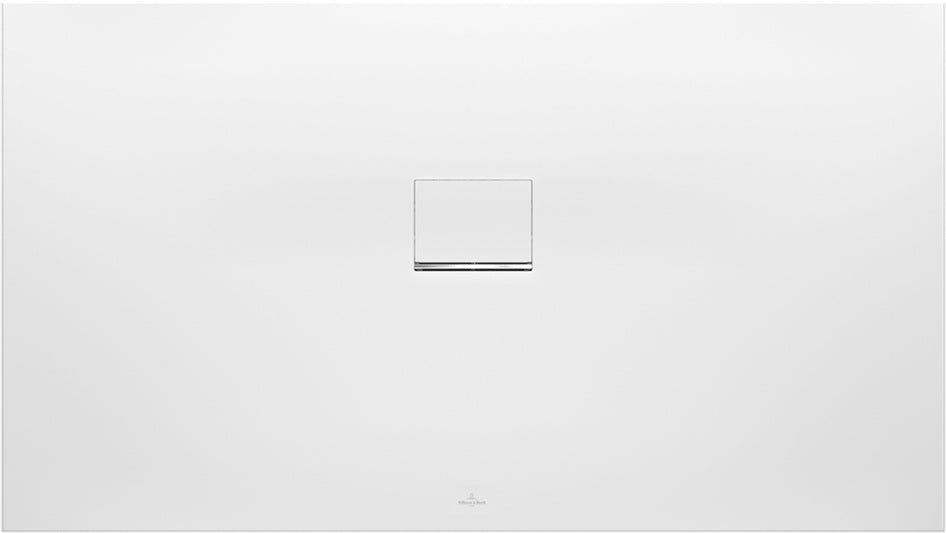 Villeroy & Boch Squaro Infinity Duschwanne 1600x800mm Stone White, rechteckig, Quaryl, Rutschhemmung Klasse C