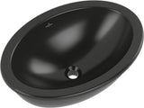 Villeroy & Boch Unterbauwaschbecken Loop & Friends Oval Pure Black CeramicPlus 560 mm