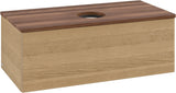 Villeroy & Boch Waschbeckenunterschrank Antao L31111 1000 mm Warm Walnut mit LED-Beleuchtung