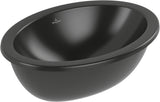 Villeroy & Boch Loop & Friends Unterbauwaschbecken 485x325mm Pure Black CeramicPlus