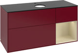 Villeroy & Boch Finion Waschbeckenunterschrank 1200 mm Glossy White Lacquer mit Beleuchtung