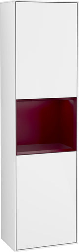 Villeroy & Boch Hochschrank Finion F460GF – 418 mm, Glossy White Lacquer, mit Beleuchtung & SoftClosing