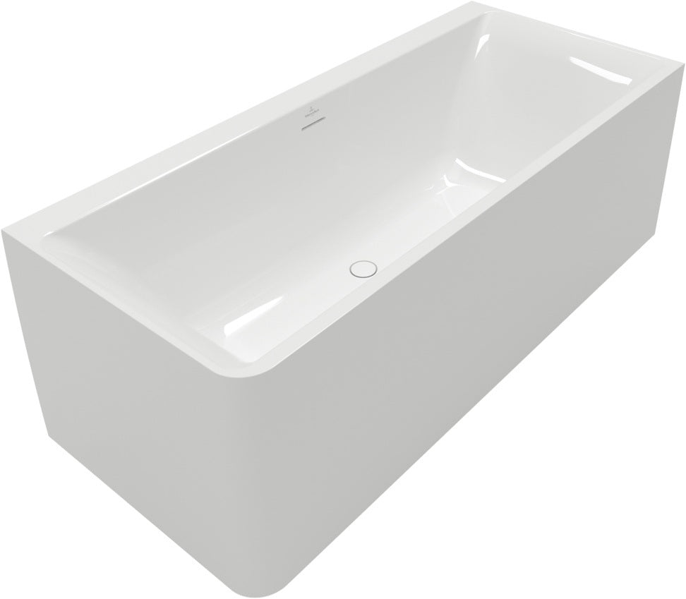 Villeroy & Boch Subway 3.0 Vorwand-Badewanne 1800x800mm Stone White – Quaryl, rechte Ausführung