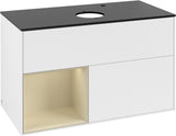 Villeroy & Boch Finion Waschbeckenunterschrank G892G 1000 mm Glossy White Lacquer mit Beleuchtung