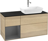 Villeroy & Boch Finion Waschtischunterschrank 1200 mm Glossy White Lacquer mit Beleuchtung
