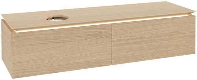Villeroy & Boch Legato Waschbeckenunterschrank 1600 mm Glossy White mit LED-Beleuchtung