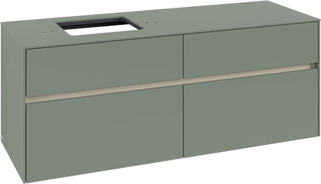 Villeroy & Boch Waschbeckenunterschrank Collaro C132 B0 1400 mm White Oak mit Beleuchtung