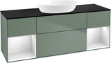 Villeroy & Boch Finion Waschtischunterschrank 1600 mm Glossy White Lacquer mit Beleuchtung