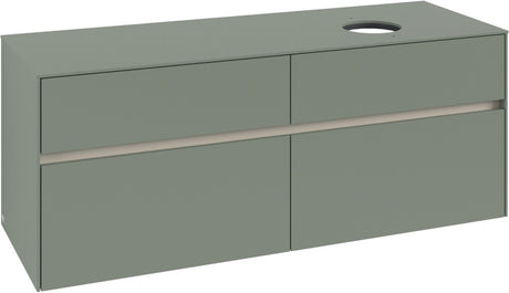 Villeroy & Boch Waschtischunterschrank Collaro C047 B0 1400 mm White Oak mit Beleuchtung