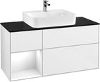 weiß / Mitteldichte Faserplatte (MDF) / F162G F 1200x603x501mm Glossy White