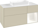 Villeroy & Boch Finion Waschtischunterschrank G711G Black Matt Lacquer 1200 mm mit Beleuchtung