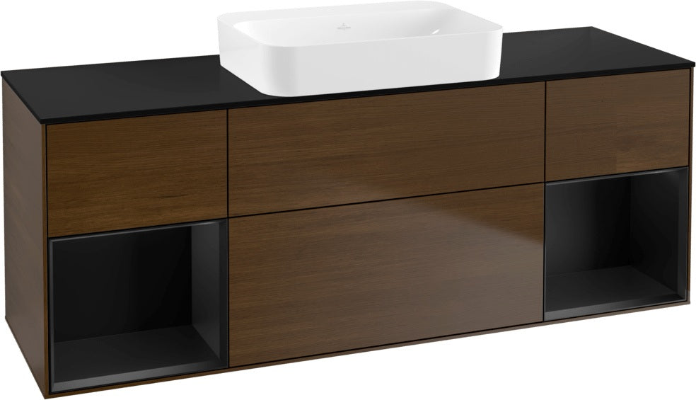 Villeroy & Boch Finion Waschbeckenunterschrank 1600 mm Glossy White Lacquer mit Beleuchtung