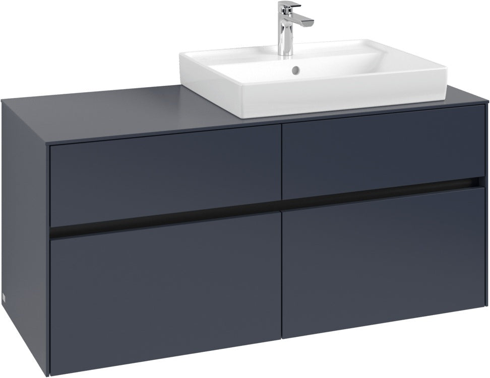 Villeroy & Boch Waschtischunterschrank Collaro C083 B0, 1200 mm, White Oak, mit Beleuchtung und SoftClosing