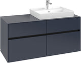 Villeroy & Boch Waschtischunterschrank Collaro C083 B0, 1200 mm, White Oak, mit Beleuchtung und SoftClosing