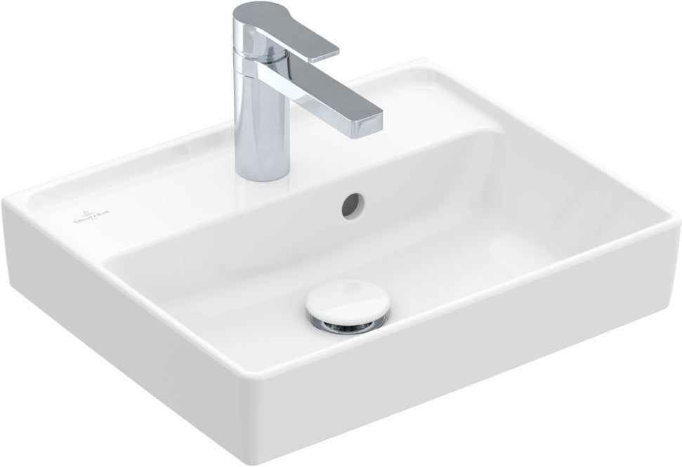 Villeroy & Boch Handwaschbecken Collaro 450x370mm Rechteck Weiß Alpin TitanCeram