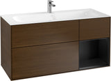 Villeroy & Boch Finion Waschbeckenunterschrank Glossy White Lacquer 1196 mm mit LED-Beleuchtung