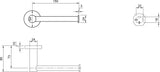 Villeroy & Boch Elements - Tender Toilettenpapierhalter ohne Deckel, Chrom, Wandmontage, 177 x 83 x 54 mm