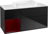 Villeroy & Boch Finion Waschbeckenunterschrank 1200 mm Walnut Veneer mit Beleuchtung