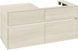 Villeroy & Boch Waschtischunterschrank Collaro C083 B0, 1200 mm, White Oak, mit Beleuchtung und SoftClosing