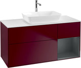 Villeroy & Boch Waschtischunterschrank Finion G831G 1200 mm Glossy White Lacquer mit Beleuchtung