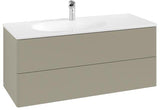Villeroy & Boch Antao Waschtischunterschrank 1188 mm, Stone Grey Matt Lacquer, 2 Auszüge, wandhängend