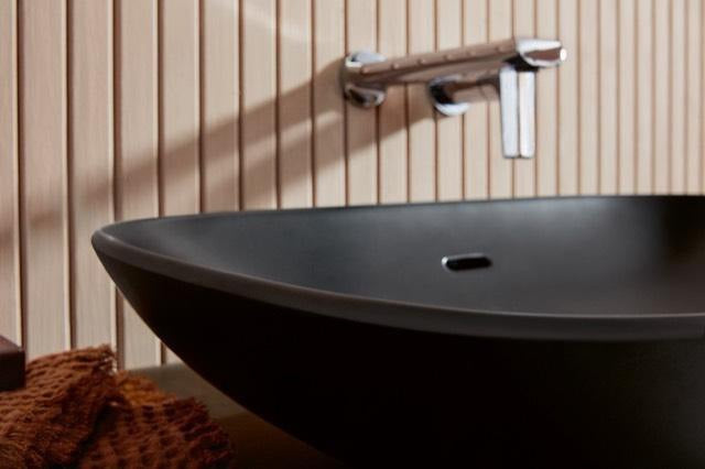 Villeroy & Boch Loop & Friends Aufsatzwaschbecken 560x380 mm Rechteck mit Überlauf S5 Ebony CeramicPlus