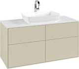 Villeroy & Boch Finion Waschtischunterschrank 1200 mm Glossy White Lacquer mit SoftClosing