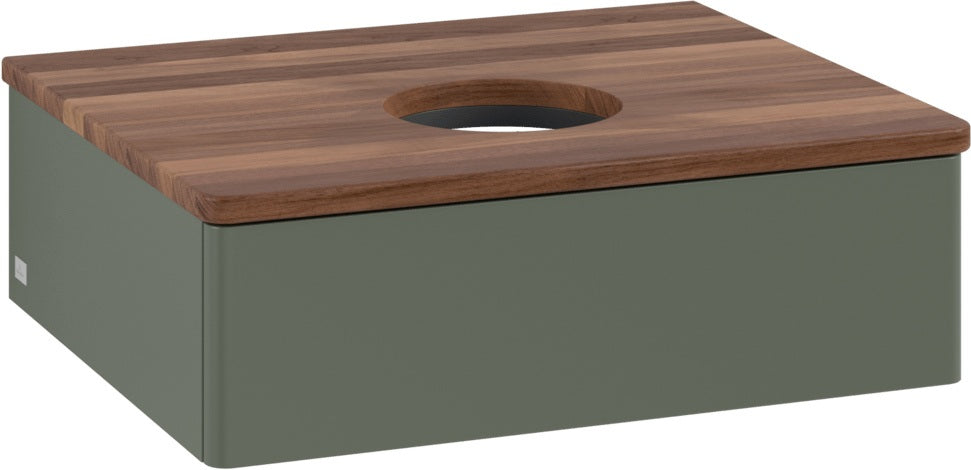 Villeroy & Boch Waschbeckenunterschrank Antao 600 mm Anthrazit Matt mit Auszug