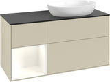 Villeroy & Boch Waschtischunterschrank Finion FA42G 1200 mm Glossy White Lacquer mit Beleuchtung