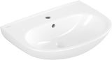 Villeroy & Boch O.novo Wandwaschbecken 600x460 mm Weiß Alpin – Ovale Form, 1 Hahnloch