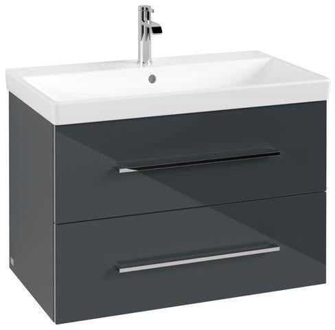Villeroy & Boch Avento Waschtischunterschrank 780 mm Crystal Grey mit 2 Auszügen