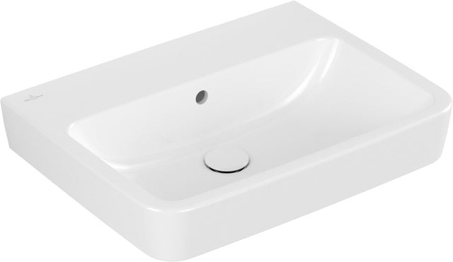 Villeroy & Boch O.novo Wandwaschbecken 600x460 mm eckig Weiß Alpin – ohne Hahnloch, mit Überlauf