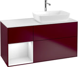Villeroy & Boch Finion Waschbeckenunterschrank 1200 mm Glossy White Lacquer mit Beleuchtung