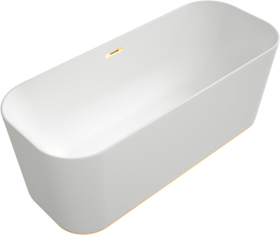 Villeroy & Boch Finion Freistehende Badewanne 1700x700mm Quaryl Stone White mit Beleuchtung