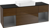 Villeroy & Boch Finion Waschbeckenunterschrank 1600 mm Glossy White Lacquer mit Beleuchtung