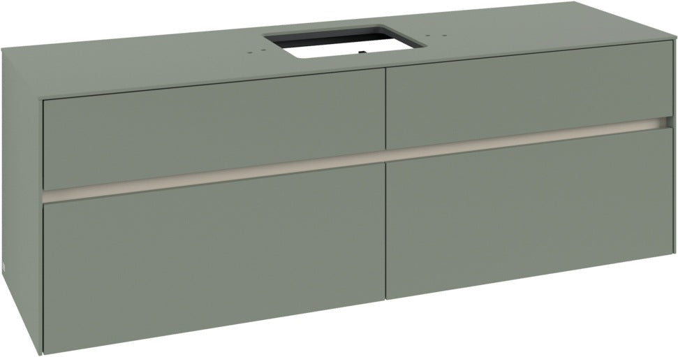 Villeroy & Boch Waschtischunterschrank Collaro C134 B0 1600 mm White Oak mit Beleuchtung und SoftClosing