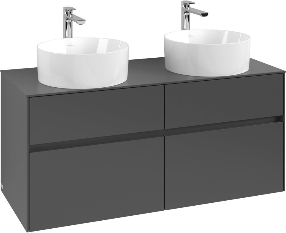 Villeroy & Boch Collaro Waschbeckenunterschrank White Oak 1200 mm mit 4 Auszügen