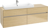 Villeroy & Boch Waschtischunterschrank Collaro C029 B0 1600 mm Nordic Oak mit LED-Beleuchtung