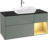 Villeroy & Boch Finion Waschbeckenunterschrank 1200 mm Glossy White Lacquer mit Beleuchtung