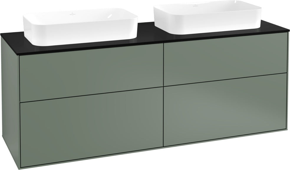 Villeroy & Boch Finion Waschtischunterschrank 1600 mm Glossy White Lacquer, 4 Auszüge, SoftClosing