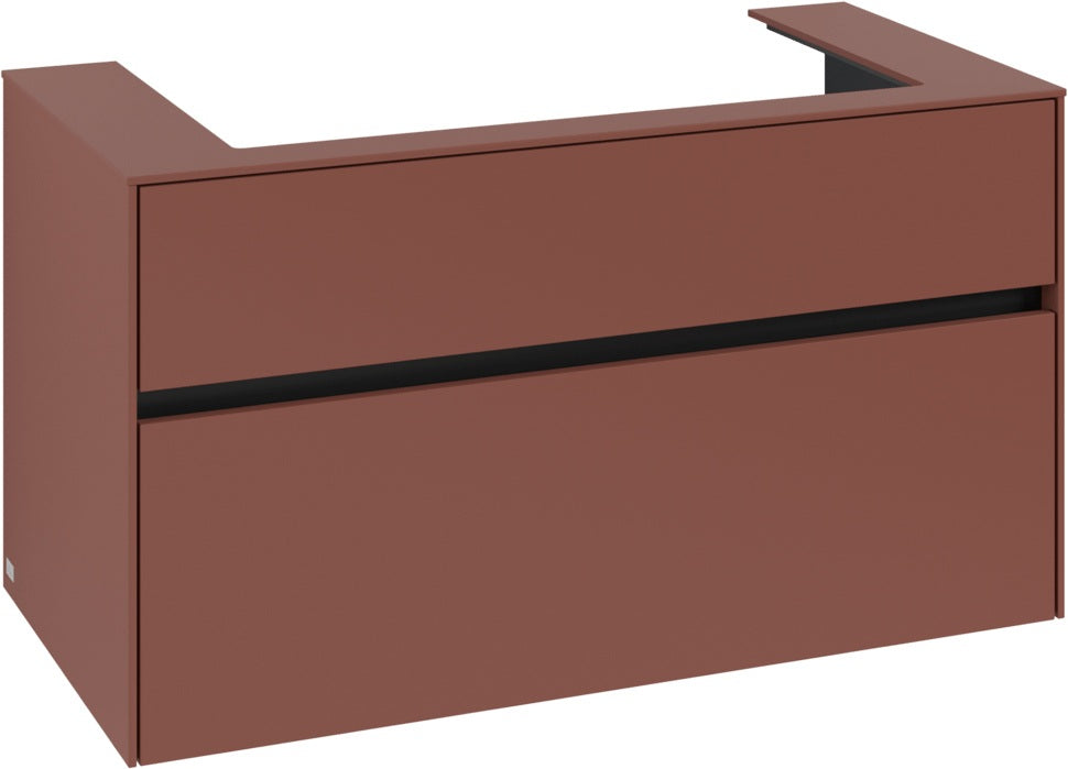 Villeroy & Boch Waschtischunterschrank Collaro C020 B0 1000 mm White Oak mit Beleuchtung
