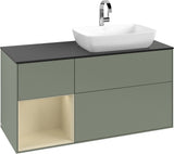 Villeroy & Boch Finion Waschtischunterschrank 1200 mm Glossy White Lacquer mit Beleuchtung
