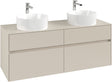 Villeroy & Boch Waschtischunterschrank Collaro C048 B0 1400 mm Cashmere Grey mit Beleuchtung