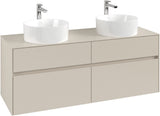 Villeroy & Boch Waschtischunterschrank Collaro C048 B0 1400 mm Cashmere Grey mit Beleuchtung