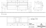 Villeroy & Boch Waschtischunterschrank Collaro Kansas Oak 1600 mm mit 4 Auszügen und SoftClosing