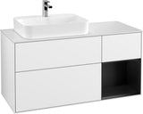 Villeroy & Boch Waschtischunterschrank Finion F401G 1200 mm Glossy White Lacquer mit Beleuchtung