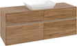 Villeroy & Boch Waschtischunterschrank Collaro C116 B0 1400 mm Kansas Oak mit LED-Beleuchtung