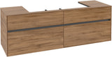 Villeroy & Boch Collaro Waschbeckenunterschrank 1600 mm Kansas Oak – 4 Auszüge, SoftClosing, wandmontiert
