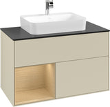 Villeroy & Boch Finion Waschtischunterschrank 1000 mm Glossy White Lacquer mit LED-Beleuchtung